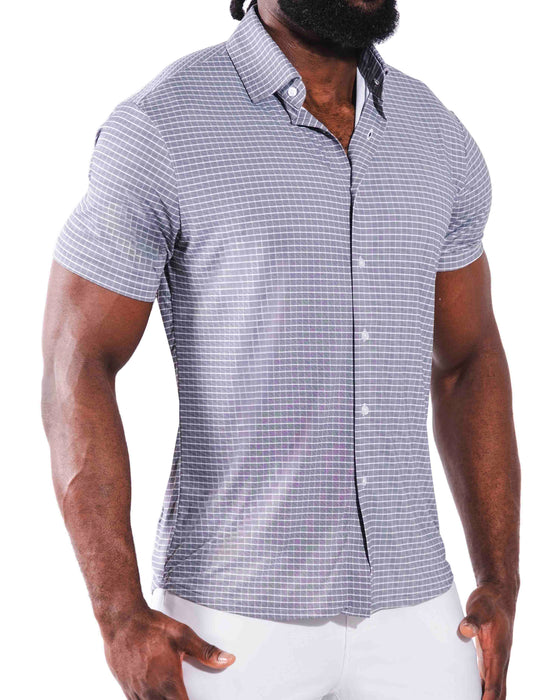 "The Bridgestone" Big Check Grey