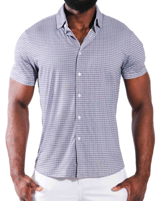 "The Bridgestone" Big Check Grey