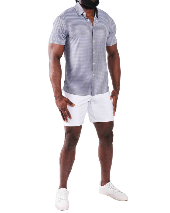 "The Bridgestone" Big Check Grey