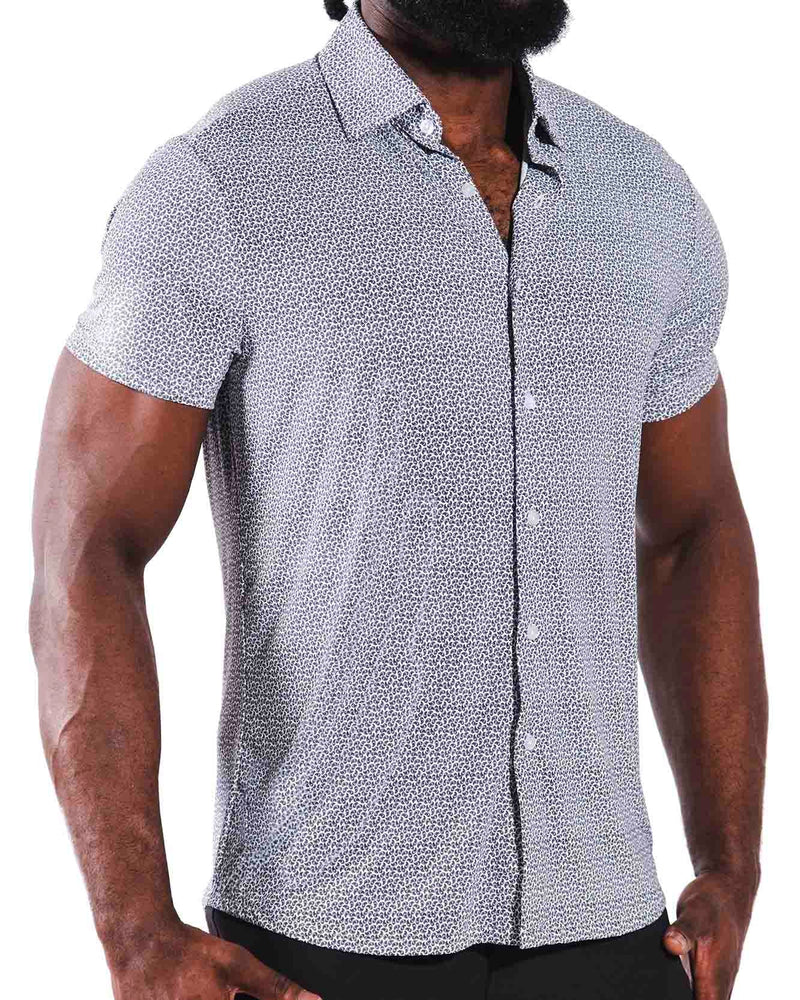 "The Boulevard" Black & White Paisley Print