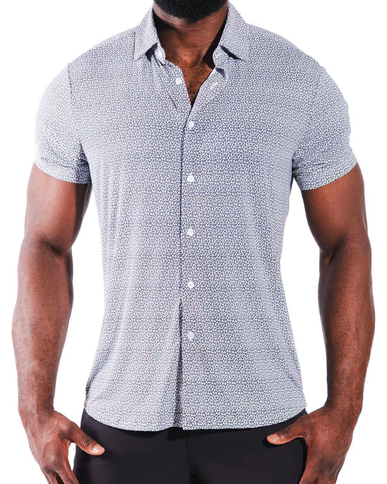 "The Boulevard" Black & White Paisley Print