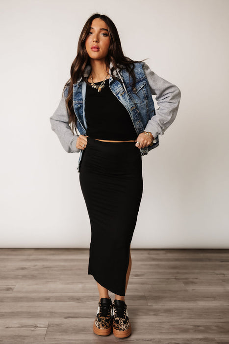 Harlow Midi Skirt - Black