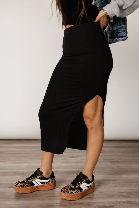 Harlow Midi Skirt - Black