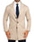 3 Button Overcoat - Tan Herringbone