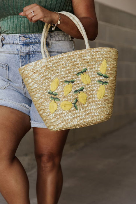 Lemonade Straw Tote