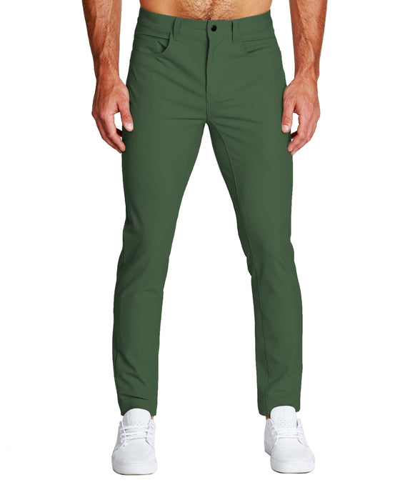 Athletic Fit Stretch Tech Chino - Hunter Green