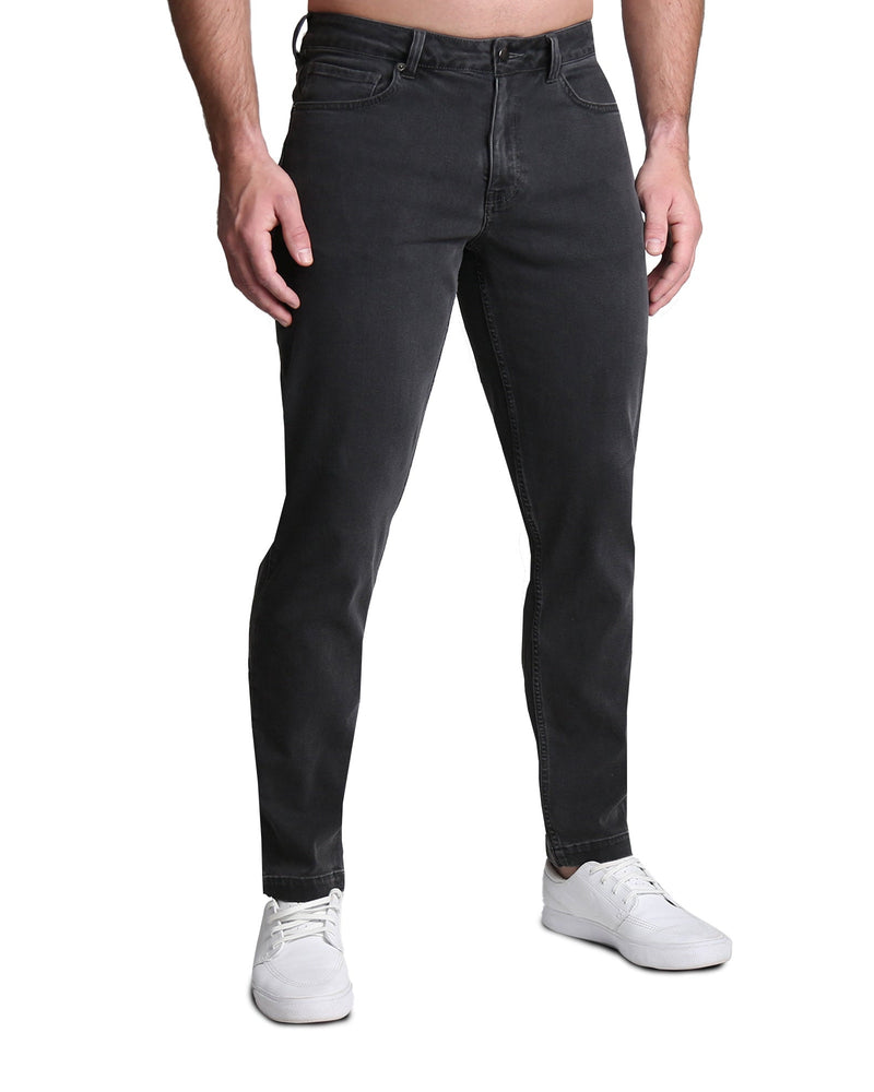 Athletic Fit Stretch Jeans - Charcoal