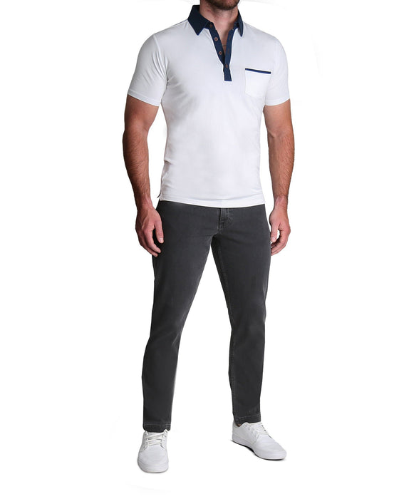 Athletic Fit Stretch Jeans - Charcoal