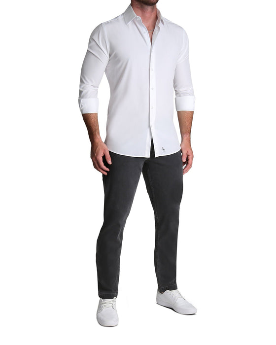 Athletic Fit Stretch Jeans - Charcoal