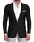 Athletic Fit Stretch Blazer - Black Seersucker
