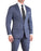 Athletic Fit Stretch Blazer - Storm Blue & Navy Plaid