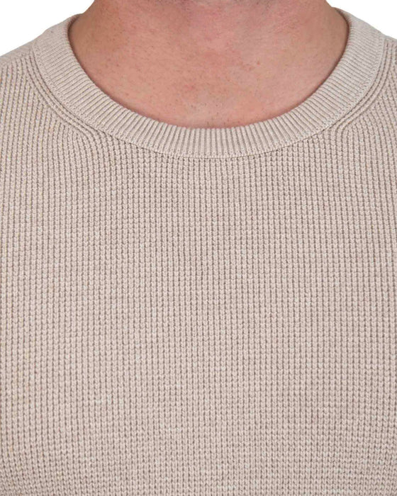 Heavy Knit Crewneck  - Tan
