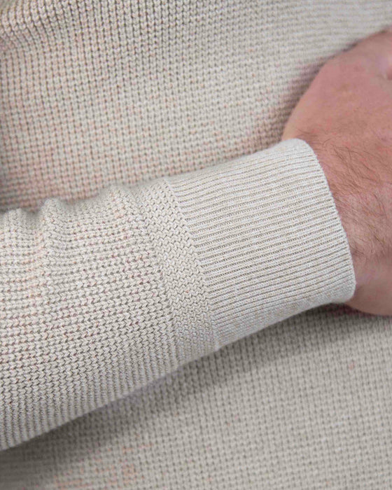 Heavy Knit Crewneck  - Tan