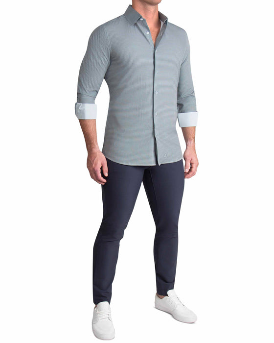 "The La Porta" Green, White, & Black Mini Double Check