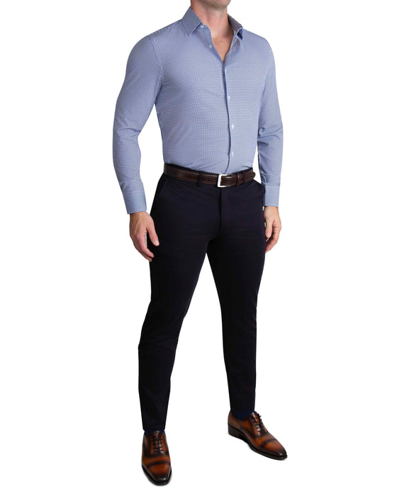 "The Wyndham" Royal Blue & White Square