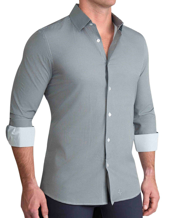 "The La Porta" Green, White, & Black Mini Double Check