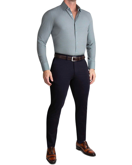 "The La Porta" Green, White, & Black Mini Double Check