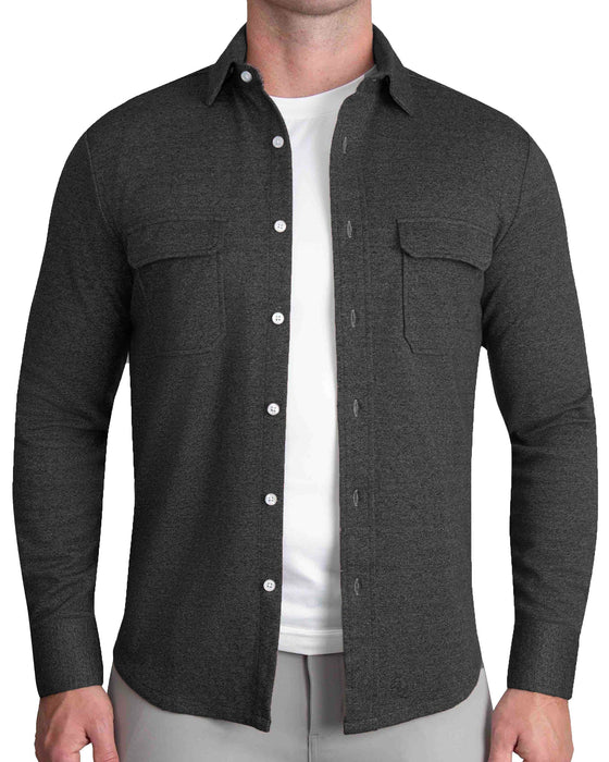 Patch Pocket Button Down - Charcoal