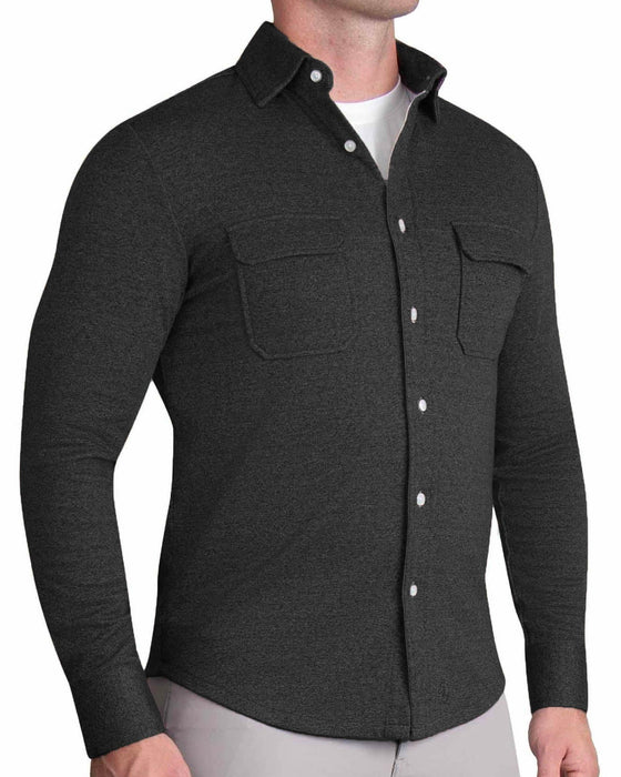 Patch Pocket Button Down - Charcoal