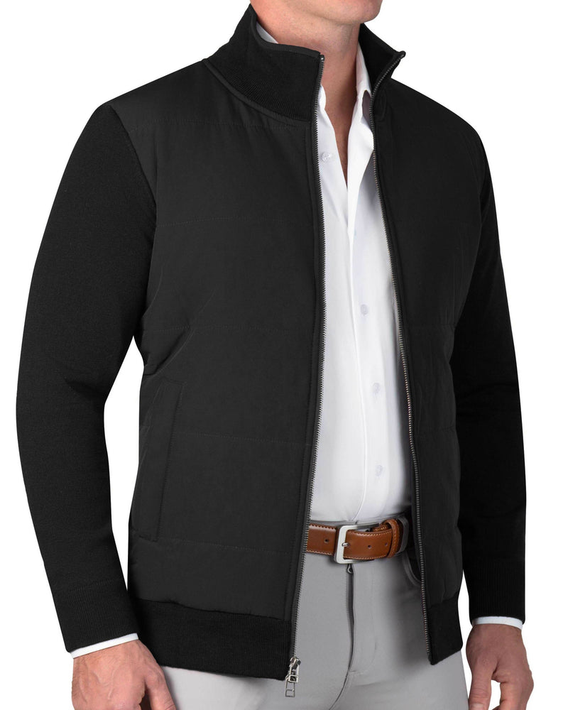 Knit Zip Jacket - Black
