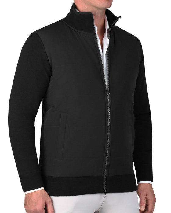 Knit Zip Jacket - Black
