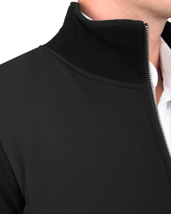 Knit Zip Jacket - Black