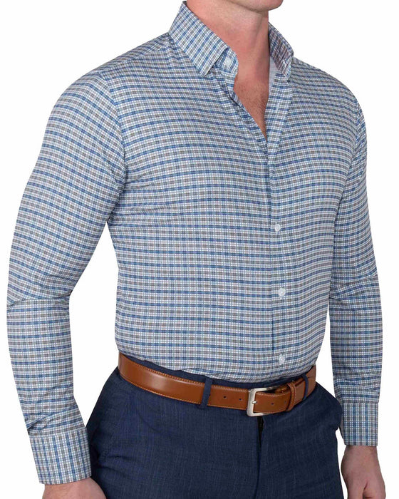 "The Fitz" Brown & Navy Plaid