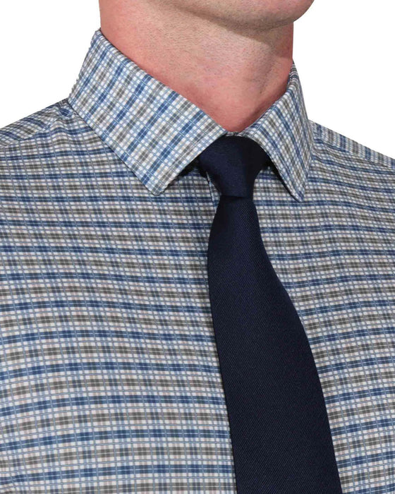 "The Fitz" Brown & Navy Plaid