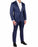 Athletic Fit Stretch Suit - Navy & Maroon Windowpane