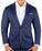 Athletic Fit Stretch Blazer - Navy & Maroon Windowpane