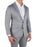 Athletic Fit Stretch Suit - Light Grey & White Windowpane