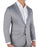 Athletic Fit Stretch Suit - Light Grey & White Windowpane