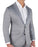 Athletic Fit Stretch Blazer - Light Grey & White Windowpane