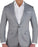 Athletic Fit Stretch Blazer - Light Grey & White Windowpane