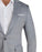 Athletic Fit Stretch Suit - Light Grey & White Windowpane