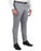 Athletic Fit Stretch Suit Pants - Light Grey & White Windowpane