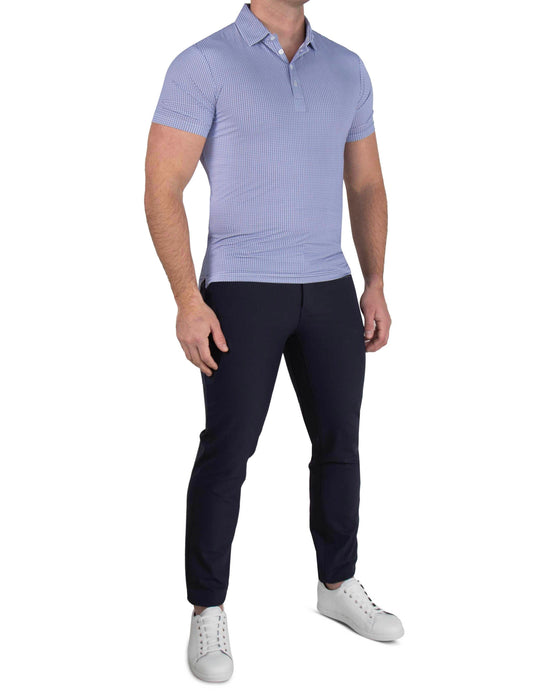 "The Delray" Navy & Pink Cross Stitch