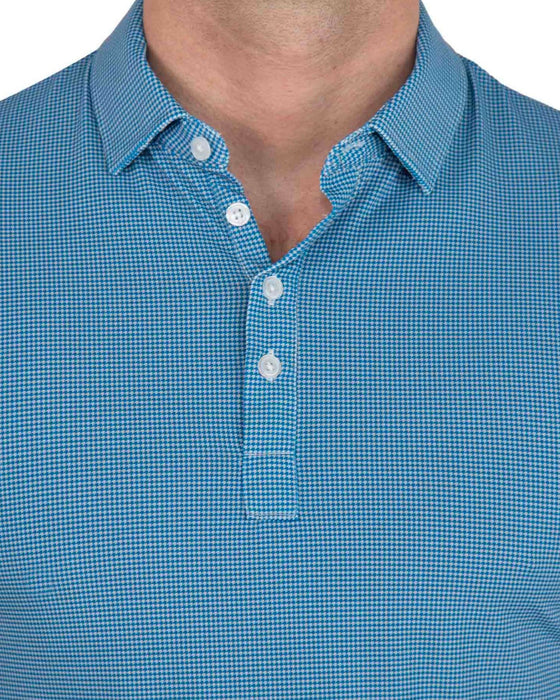 "The Castle Rock" Sky Blue Mini Houndstooth
