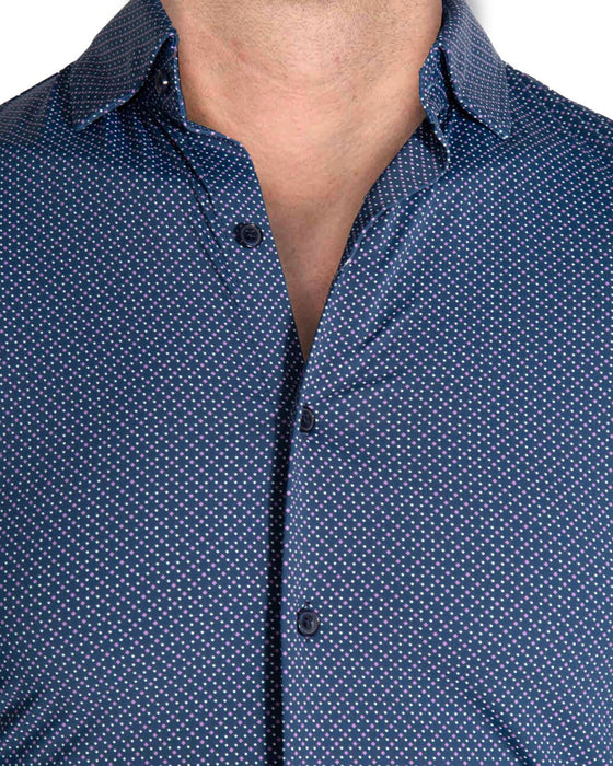 "The Bristol" Navy with Geo Mini Squares