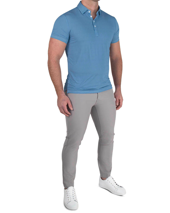 "The Castle Rock" Sky Blue Mini Houndstooth