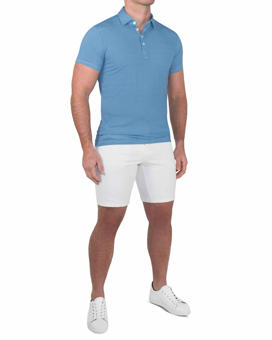 "The Castle Rock" Sky Blue Mini Houndstooth