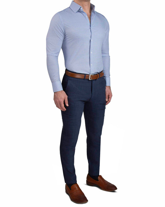 "The Rover" Blue Mini Windowpane