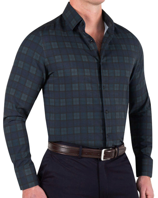 "The York" Navy, Black & Olive Plaid