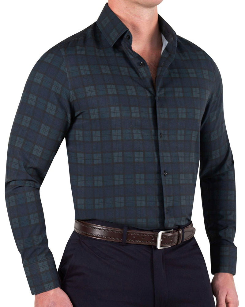 "The York" Navy, Black & Olive Plaid