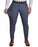 Athletic Fit Stretch Suit Pants - Blue Mini Windowpane with Light Grey Microcheck