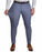 Athletic Fit Stretch Suit - Blue Mini Windowpane with Light Grey Microcheck