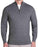 Mid-Weight Wool Quarter Zip - Charcoal