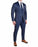 Athletic Fit Stretch Suit - Navy & White Stripe
