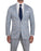 Athletic Fit Stretch Blazer - Grey & Royal Blue Plaid