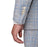 Athletic Fit Stretch Blazer - Grey & Royal Blue Plaid
